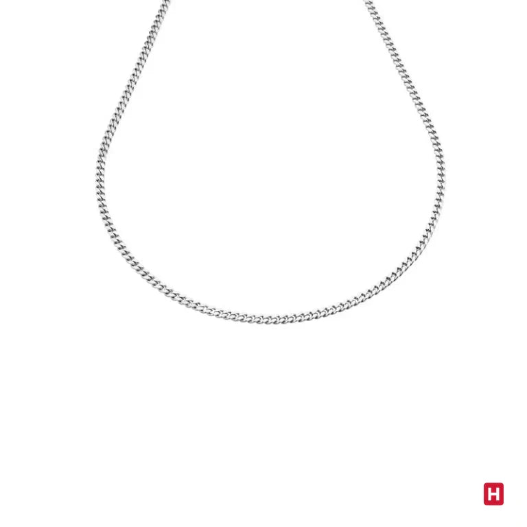 Fashion Forward Steel Curb Chain 0.4 cm