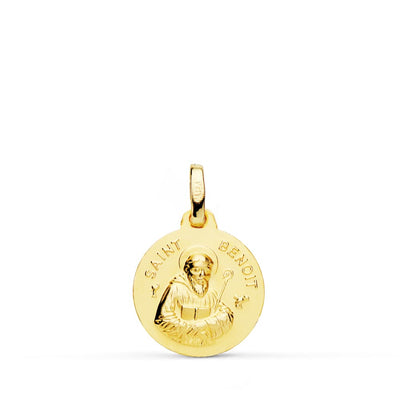 18K Saint Benoit Medal 14 mm