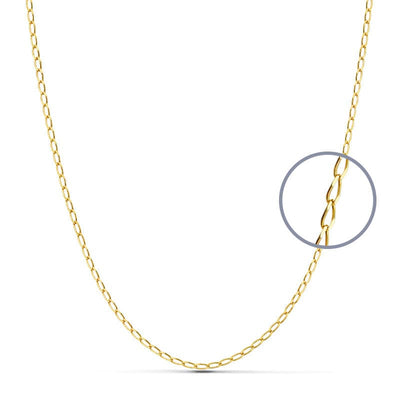 18K Solid Bilbao Chain 60 cm 1.2 mm