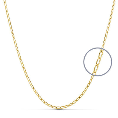 18K Solid Bilbao Chain 60 cm 1.5 mm