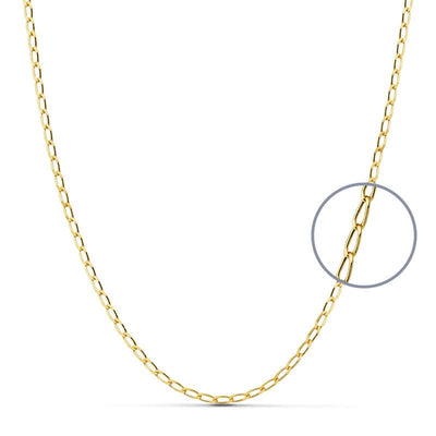 18K Solid Bilbao Chain 60 cm 2 mm