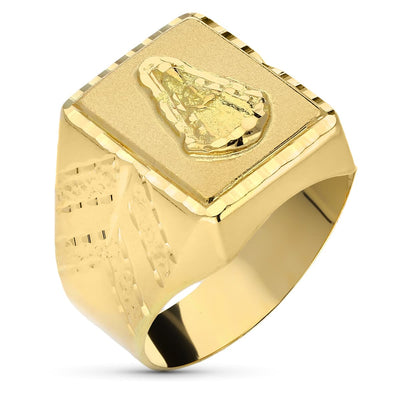18K Yellow Gold Stamp Virgin Del Rocio Hollow