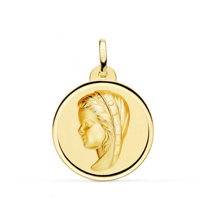 18K Yellow Gold Medal Virgin Girl Bezel 24 mm