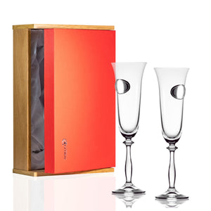 Copas Champán Personalizadas Boda o Aniversario en Plata