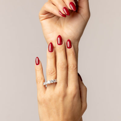 6mm pave wedding ring