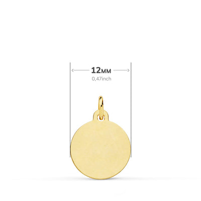 18K Virgin of Fatima Medal 12 mm