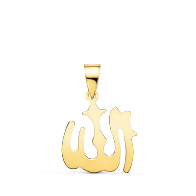 18K Yellow Gold Medal Wing Large Silhouette In Shine. 16x15 mm