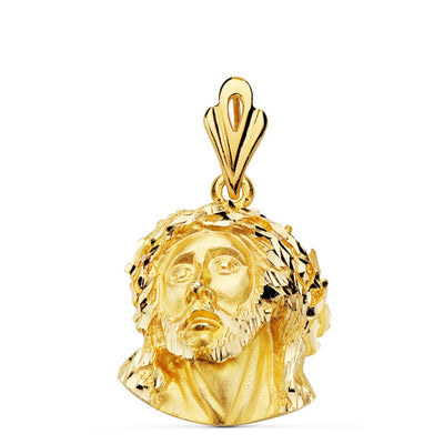 18K Murillo Christ Head 21x17 mm