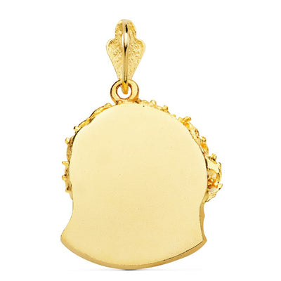 18K Murillo Christ Head 25x24 mm