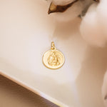 18K Scapular of the Virgin of Carmen and the Heart of Jesus Bezel 18 mm