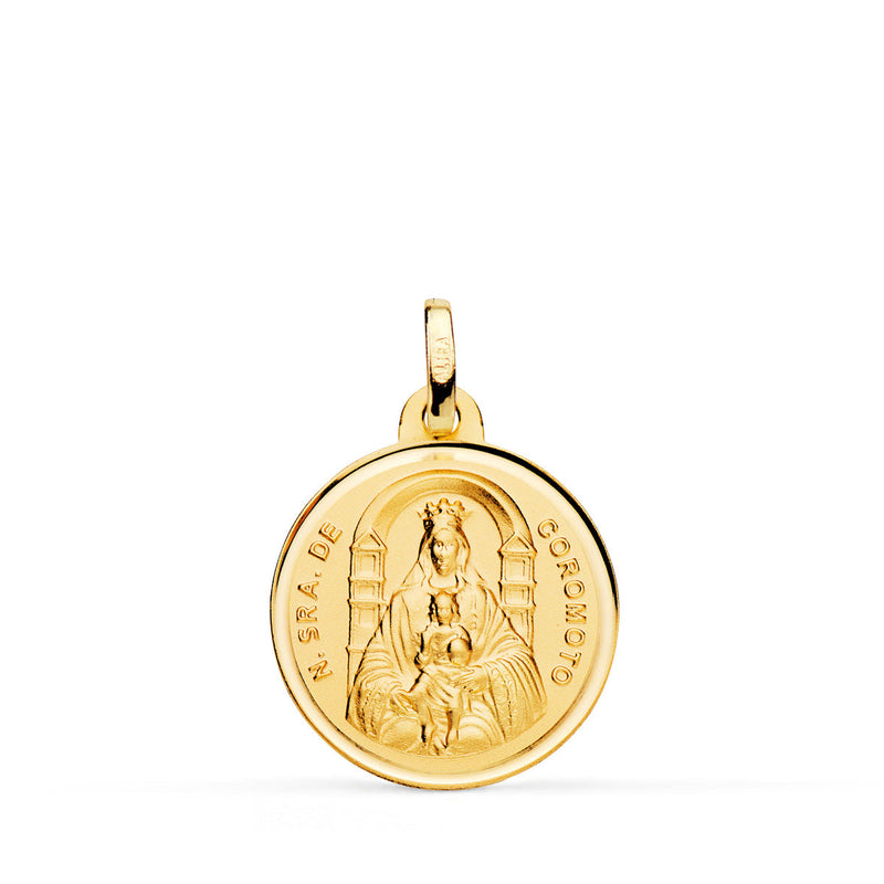 18K Medal Virgin Our Lady of Coromoto 18 mm Bezel Size