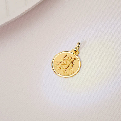 18K St. Christopher Medal Bezel 20mm