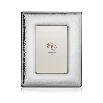 925 Sterling Silver Martelé Wide Cane Photo Frame