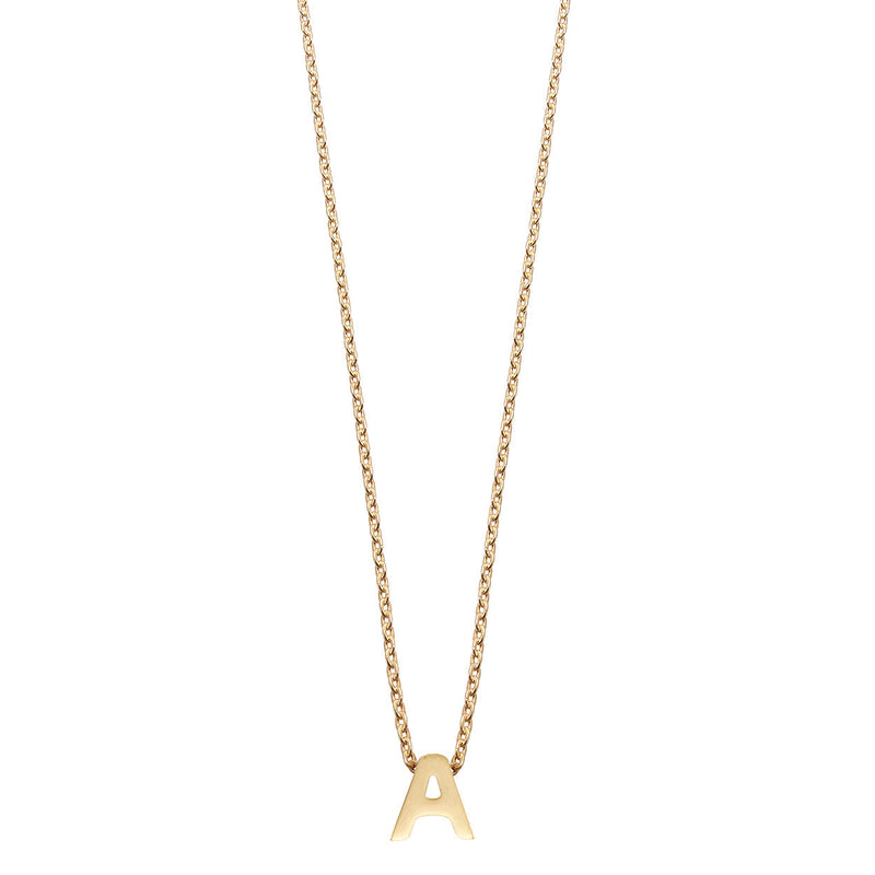 Colgante de Plata 925 bañada en Oro 18k Alphabet