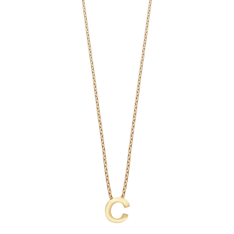 Colgante de Plata 925 bañada en Oro 18k Alphabet