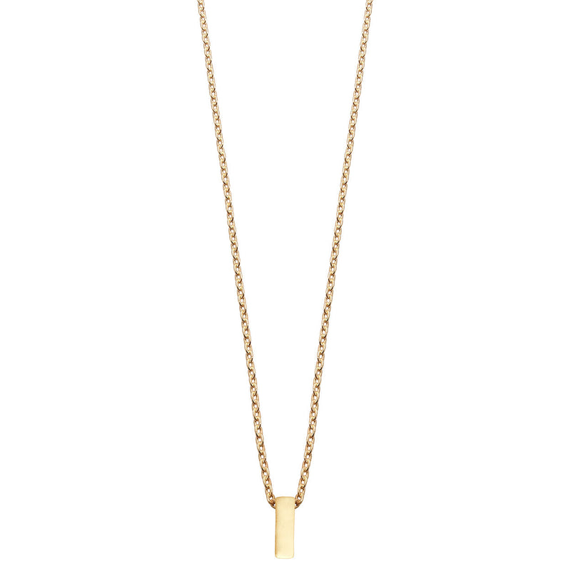 Colgante de Plata 925 bañada en Oro 18k Alphabet