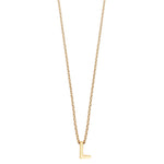 Colgante de Plata 925 bañada en Oro 18k Alphabet