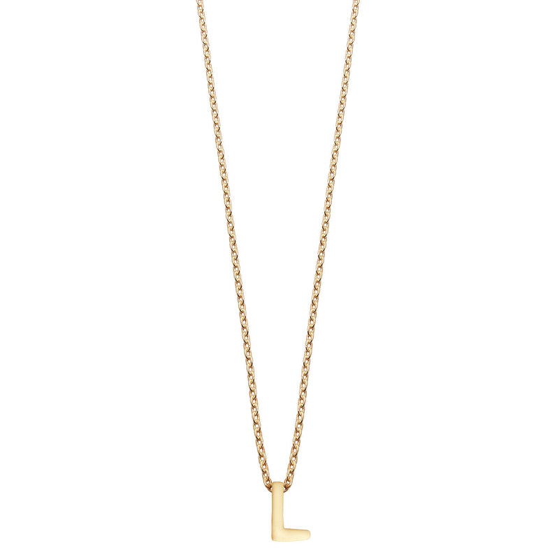Colgante de Plata 925 bañada en Oro 18k Alphabet