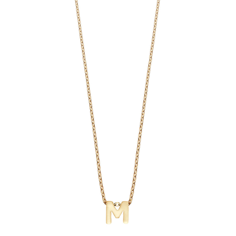 Colgante de Plata 925 bañada en Oro 18k Alphabet