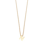 Colgante de Plata 925 bañada en Oro 18k Alphabet