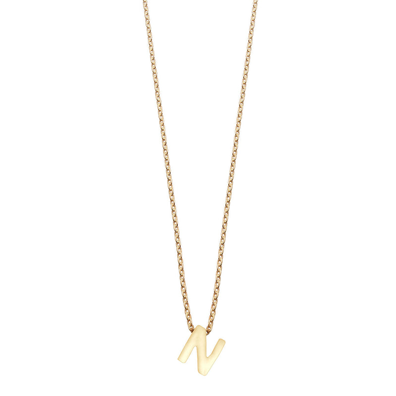 Colgante de Plata 925 bañada en Oro 18k Alphabet