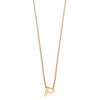 Colgante de Plata 925 bañada en Oro 18k Alphabet