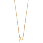 Colgante de Plata 925 bañada en Oro 18k Alphabet