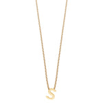 Colgante de Plata 925 bañada en Oro 18k Alphabet