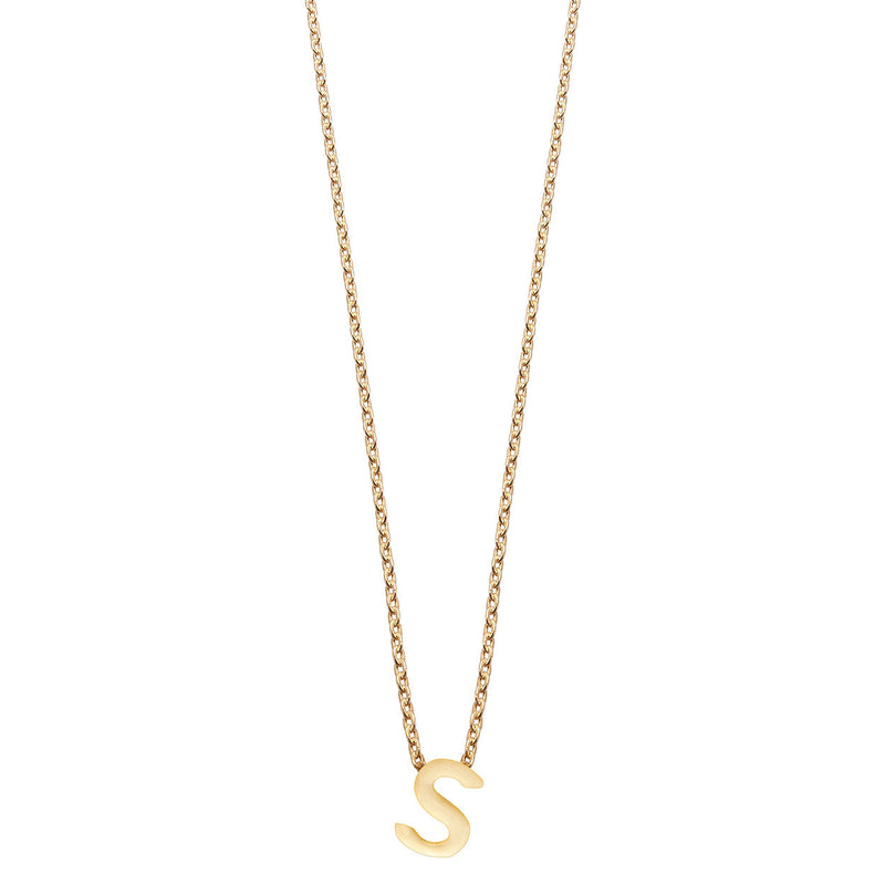 Colgante de Plata 925 bañada en Oro 18k Alphabet