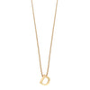 Colgante de Plata 925 bañada en Oro 18k Alphabet