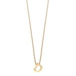 Colgante de Plata 925 bañada en Oro 18k Alphabet