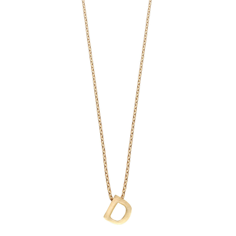 Colgante de Plata 925 bañada en Oro 18k Alphabet