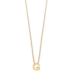 Colgante de Plata 925 bañada en Oro 18k Alphabet