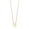 Colgante de Plata 925 bañada en Oro 18k Alphabet