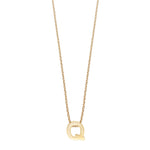 Colgante de Plata 925 bañada en Oro 18k Alphabet