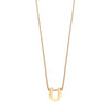 Colgante de Plata 925 bañada en Oro 18k Alphabet