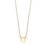 Colgante de Plata 925 bañada en Oro 18k Alphabet