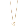 Colgante de Plata 925 bañada en Oro 18k Alphabet