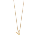 Colgante de Plata 925 bañada en Oro 18k Alphabet