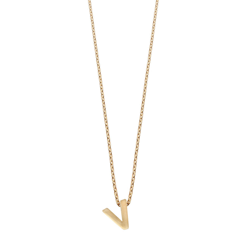 Colgante de Plata 925 bañada en Oro 18k Alphabet