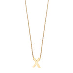 Colgante de Plata 925 bañada en Oro 18k Alphabet