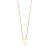 Colgante de Plata 925 bañada en Oro 18k Alphabet
