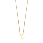 Colgante de Plata 925 bañada en Oro 18k Alphabet
