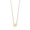 Colgante de Plata 925 bañada en Oro 18k Alphabet