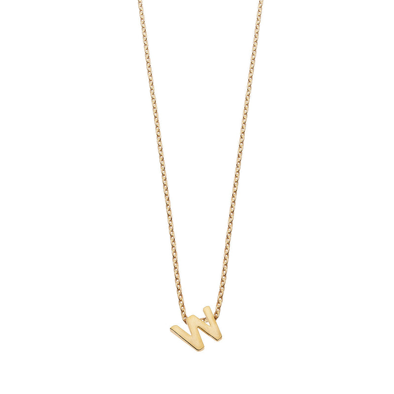 Colgante de Plata 925 bañada en Oro 18k Alphabet