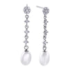 Boucles d'oreilles Sposata en argent 925 avec perle et zircone