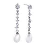 Boucles d'oreilles Sposata en argent 925 avec perle et zircone