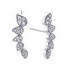 Pendientes Pretty Jewels Plata Trepadores Lágrimas de Circonita