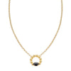 Colgante Bubbles Plata 925 Dorada con Ónix
