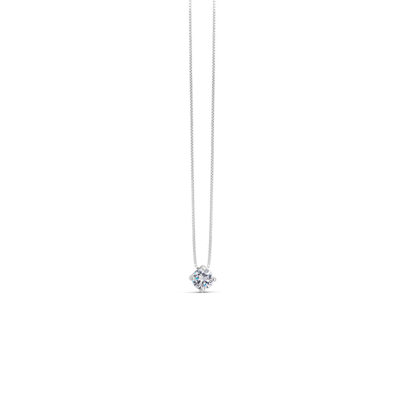 Pendentif Argent et Zircone 7 mm